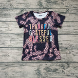 GT0193 Thankful Grateful Blessed Girl Boy Shirt Top