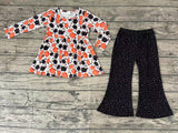 GLP0430 Pumpkin Black Girl's Set