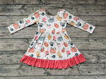 GLD0204 Pumpkin Dots Girl's Dress