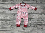 LR0306 Future Cowgirl Zip Baby Boy's Romper Onesie