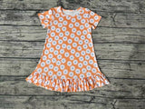 GSD0399 Flower Orange Girl's Dress