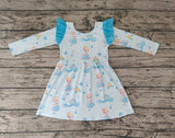 GLD0254 Princess Blue Girl's Dress