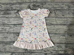 GSD0427 Rainbow Flower Princess Girl's Dress