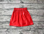 GLK0011 Red Leather Girl's Skirt