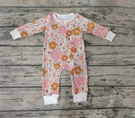 LR0460 Fall Flower Baby Zip Sleeper