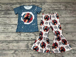 GSPO0671 Lets RODEO Stripe Girl's set