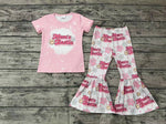 GSPO0742 Mom's Bestie Flower Pink Girl's set