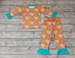 GLP0511 Western Cow Girl's Pajamas Set