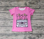 GT0226 Vintage Soul Flower Pink Girl Shirt Top