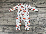 LR0341 Horse riding Cactus Zip Baby Romper Onesie