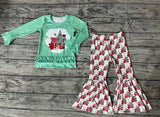 GLP0577 Christmas Dance Trees Green Girl's set