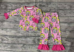 SALE GLP0611 Princess Pink Girl's Pajamas Set