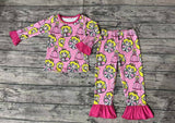 SALE GLP0611 Princess Pink Girl's Pajamas Set