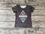 GT0239 Western Leopard Girl Shirt Top