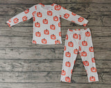 BLP0244 Halloween Pumpkin White Boy's Pajamas Set