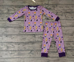 BLP0257 Halloween Purple Boy's Pajamas Set