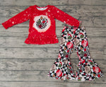 GLP0515 Christmas Trees Plaid Girl's set