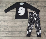 SALE BLP0255 Halloween Ghost Black Boy's Set