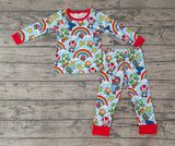 BLP0275 Rainbow Cartoon Boy's Pajamas Set