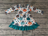 GLD0223 Pumpkin Leaf Girl's Dress