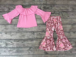 GLP0673 Christmas Gingerbread Pink Leopard Girl's Set