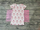 GSD0438 Western Pink Tassel Girl's Dress