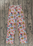 P0266 Christmas Cartoon Tree Men Adult's Pants