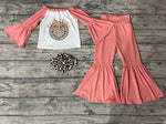 GLP0624 Fall Vibes Pumpkin Leopard Fashion Girl's Set