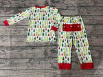 BLP0312 Christmas Trees Boy Pajamas Set