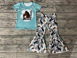 GSPO0831 Horse Cactus Turquoise Girl's Set