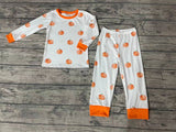 BLP0297 Pumpkin Orange Boy's Pajamas Set