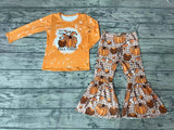 GLP0702 All the fall vibes Pumpkin Girl's Set