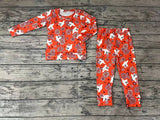 GLP0719 Fall Ghost Flower Girl's Pajamas Set