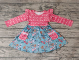 GLD0338 Flower Pink Girl's Dress