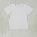 A10-1-1 Solid White Kids Shirt Top