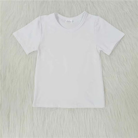 A10-1-1 Solid White Kids Shirt Top