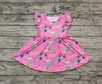 GSD0465 Car Hot Pink Girl's Dress