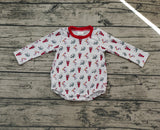 LR0610 Crawfish Red Baby Bubble Romper