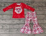 GLP0746 HOWDY Christmas Red Girl's Set