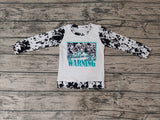 GT0294 WARNING Western Kids Shirt Top