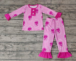 GLP0646 Hot Pink Girl's Pajamas Set