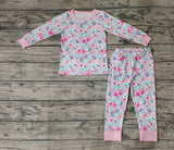 GLP0742 Flower Pink Pajamas Set