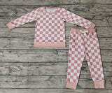 SALE BLP0271 Pink Plaid Boy's Set