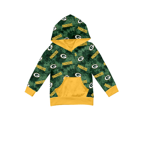 MOQ 8 pcs Custom Style PACKERS Teams Boy Hoodie Shirt