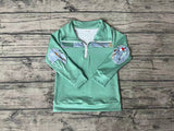 BT0335 Fishing Zipper Pullover Boy Shirt Top