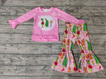 GLP0576 Christmas Trees Pink Girl's set