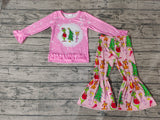 GLP0576 Christmas Trees Pink Girl's set