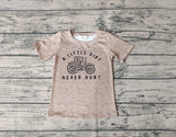 BT0360 A LITTLE DIRT NEVER HURT Truck Boy Shirt Top