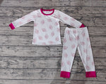 GLP0793 Football Red Kids Pajamas Set