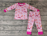 GLP0714 Fire Foods Pink Girl's Pajamas Set